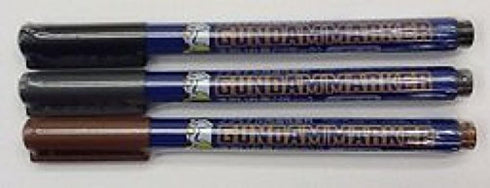 GSI Creos Gundam Marker Value Set -GM01&02&03- (Black, Gray, Brown)...