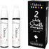 White Jumbo Chalk Markers - 15mm Window Markers | Pack of 2 White pens - Use on Cars, Chalkboard, Whiteboard, Blackboard, Glass, Bistro | Loved by...