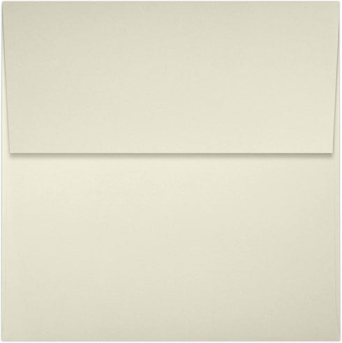 LUXPaper Square Invitation Envelopes | Peel & Press | 4" x 4" | Natural | 70lb. Text | 50 Qty...