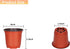 100 pcs 4-inch plastic plant nursery pots, reusable plant and flower nursery pots and starter pots (4-inch)...