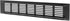 Vent Systems 12'' x 2.4" Inch Brown - Aluminum Ventilation Grille - Home Improvement Floor, Wall, Door Duct Cover 300x60mm...