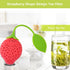 8PC Silicone Tea Strainers for Loose Tea, Cute Strawberry Shape Tea Infuser Set, Tea Ball Strainer Tea Filters for Loosing Leaf, Gripping Ice Cube...