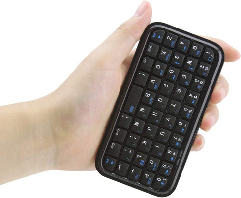 Bluetooth 3.0 Keyboard,Rechargeable Mini Slim Travel Size Wireless Pocket Keypad Small Portable 49 Keys Keyboard for PC Notebook Tablets Smartphon...
