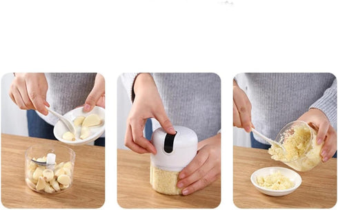 Electric Mini Garlic Chopper, 250ML USB Rechargeable Portable Electric Food Chopper, Wireless Small Food Processor for Chopping Garlic, Ginger, Ch...