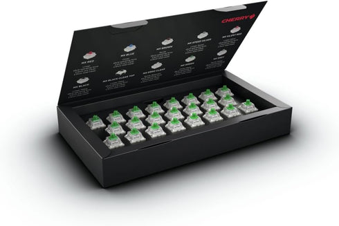 Cherry MX RGB Switch Kit, Box with 23 Mechanical Keyboard Switches, for DIY, Hot Swap or Gaming Keyboard (MX Green)...