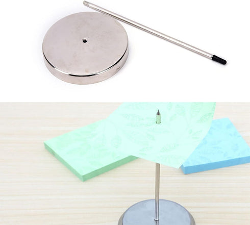 Silver Safe Memo Holder Spike Stick for Bill Receipt Note Paper Order Office Desk Office Memo Holders Memo Holders Desk Accessories and Workspace ...