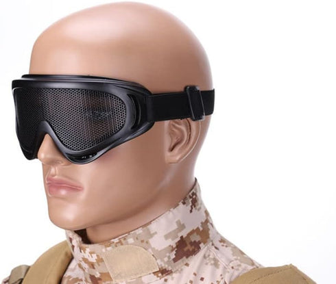 ARMADIO Airsoft Protective Goggles High Density Metal Mesh Goggle Military Tactical Goggles Safety Glasses for Outdoor Sports...