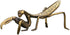 Metal Mantis Brass Praying Mantis Mini Fairy Garden Animal Figurines Lawn Patio Tree Ornaments Sculpture Micro Landscape Ornaments for Backyard De...