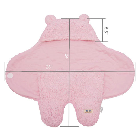 BlueSnail Newborn Receiving Blanket Baby Sleeping Wrap Swaddle(Pink)...