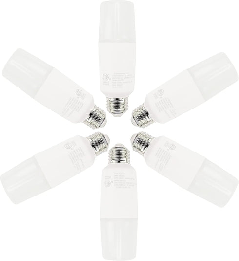 EP 75W Equivalent LED Bulb - 12W 1100 Lumens 5000K Daylight White Non-Dimmable E26 Medium Base - Bright Bulbs for Home, Bedroom, Office Lamp, 6 Pa...