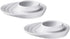 Set of 2 Egg Cups with Oval Base, White Porcelain Egg Holders for Hard or Soft Boiled Eggs, 3.5-Inch by 4-Inch...