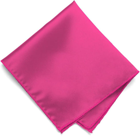 tiemart Bright Fuchsia Solid Color Pocket Square...