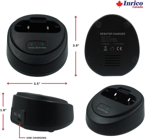Dock Charger B01 Desktop Charger for B01 B02 Zello PTT Bluetooth Microphone Speaker...