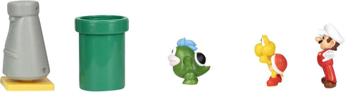 Super Mario Action Figure Playset 2.5-Inch Desert Diorama Set...