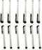 ASC 12 x Stylus Pen 4 Inch Stylus for iPhone, Samsung, Ipad, iPod, and All Touch Screen Devices - 1 Dozen (Silver)...