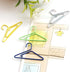 50pcs Creative Paper Clips, Hanger Shaped Colorful Paper Clips, Metal Wire Bookmark Marking Document Organizing Clip, Office Paperclips Small Bind...
