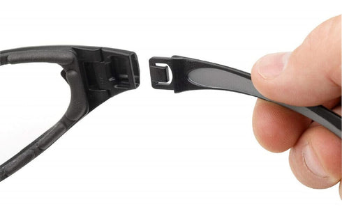 Gateway Safety 21GBX9 Swap Wraparound Hybrid Eye Safety Glasses/Goggles, FX3 Premium Anti-Fog Lens, Black Frame with Foam Edge, Regular, Clear...