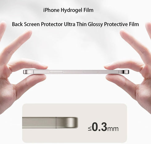 2Pcs Back Screen Protector Film For iPhone 15 Pro Max Hydrogel Film Not Glass......