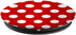 Red and White Polka Dot Pattern Circle Fashion Red Polka Dot PopSockets Adhesive PopGrip...