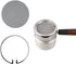 53mm Espresso Puck Screen and Circlip Kit Basket Cap Replacement of 9Barista Espresso Machine, 1.7mm Thickness Reusable Stainless Steel Profession...