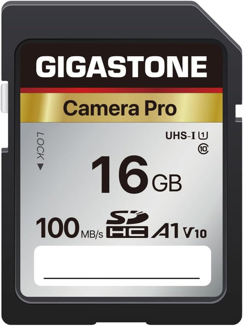 Gigastone 16GB SD Card V10 SDHC Memory Card High Speed Full HD Video Compatible with Canon Nikon Sony Pentax Kodak Olympus Panasonic Digital Camer...