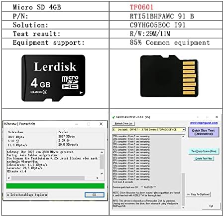 Factory Wholesale Micro SD Card 4GB Pack of 10 in Bulk Micro SDHC with SD Adapter Produced by Authorized Licencee(4GB)...