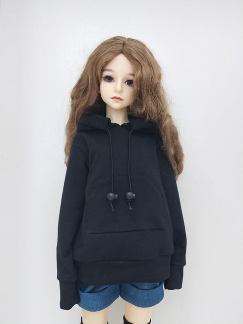 30CM / 45CM / 60CM Doll Clothes 1/3 1/4 1/6 BJD Doll Accessories BJD SD DIY Fashion Hoodie Toys Dolls Clothing (1/6,Black)...