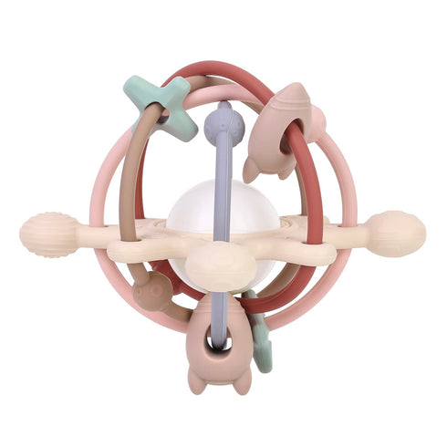PandaEar Baby Sensory Toys 3 4 5 6 Months, Silicone Montessori Toys, Baby Teething Toy, Infant Rattle Teether Chew Toy Teething Ball Developmental...