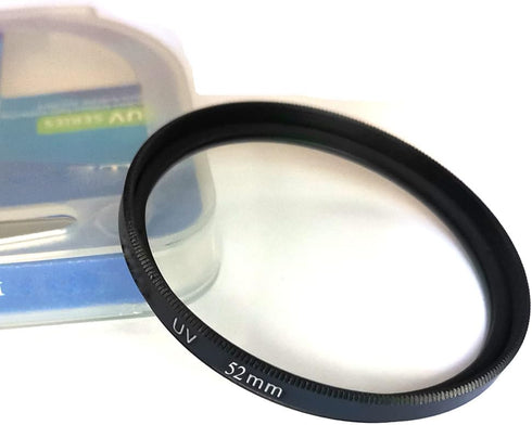 52mm HD UV Filter for D5300 D3500 D850 D7500 Camera w/AF-S DX 18-55mm f/3.5-5.6G Lens, Fire Rock UV Filter for Canon EOS 90D, Rebel T7 w/EF-M 55-2...