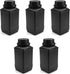 Othmro 5pcs Plastic Lab Chemical Reagent Bottles, 1000ml/33.81oz Wide Mouth Liquid/Solid Square Sample Storage Container Sealing Bottles with Anti...
