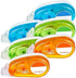 1Pc Random Color Double Sided Tape Roller, Ellipsoid Scrapbooking Tape, Adhesive Tape Dispenser Runner for Envelope Scrapbooking Card Making and C...