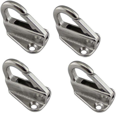 Spring Snap Attach Rope Hook, Stainless Steel 316 Fender Spring Hook Fending Hook Marine Clothes Boat Hardware Accessories (2)...