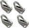 Spring Snap Attach Rope Hook, Stainless Steel 316 Fender Spring Hook Fending Hook Marine Clothes Boat Hardware Accessories (2)...
