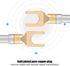 Banana Plugs for Speaker Wire,6 Pcs 24K Gold Plated Pure Copper Y Plug Spade Connector 4mm Banana U Fork 45 Degree Speaker Wire Connector...