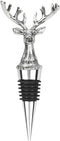 Wine Bottle Stopper Airtight Seal-Decorative Deer Stainless Steel Antlers Animal Elk Silver Bottle Topper for Wine &Beverage Plug...