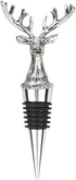 Wine Bottle Stopper Airtight Seal-Decorative Deer Stainless Steel Antlers Animal Elk Silver Bottle Topper for Wine &Beverage Plug...