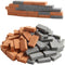 Opexicos 100Pcs 50pcs/Set Mini Cute DIY Miniature Sand Table Landscape Brick Building Simulation Brick...
