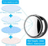 4 Pack Blind Spot Car Mirror 2 Inch Angle Adjustable HD Glass Round Car Side Rear View Convex Mirror Accessories with Frame for Car SUV Trucks Mot...
