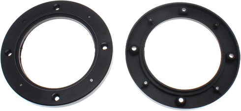 FDXGYH 2 Pcs 6.5-Inch Auto Car Universal Fit ABS Speaker Spacers Car Stereo Speaker Spacer Adaptor Ring Mounting Bracket (Black)...