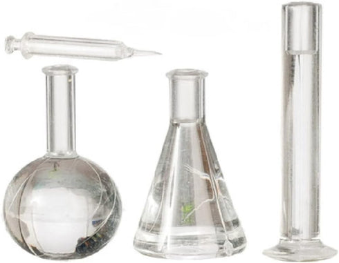 Melody Jane Dolls House Test Tube Beaker Injection Set Chemistry Hospital School Accessory...