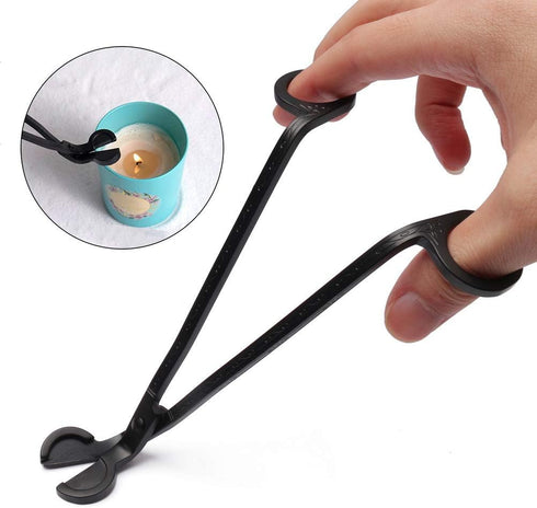 SUMAJU 2 in 1 Candle Accessory Set - Wick Trimmer & Dipper, Stainless Steel Cutter Scissor for Candle Lovers (Black)...