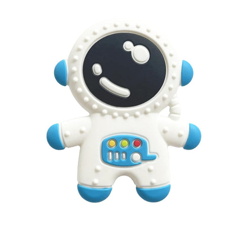 Baby Teethers for 3+ Months Infants Sucking, Food Grade Silicon Astronaut Styling Teething Toy, BPA Free...