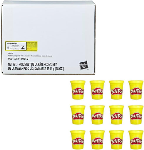 Play-Doh Bulk 12-Pack of Yellow Non-Toxic Modeling Compound, 4-Ounce Cans...