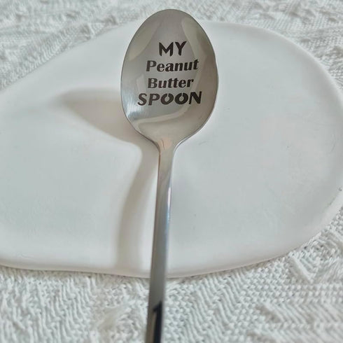 Peanut Butter Spoons Gift for Women Men My Peanut Butter Spoon Spoon Gifts for Friend Papa PB Lover Gift Spoons for Dad Wife Christmas Birthday Gi...