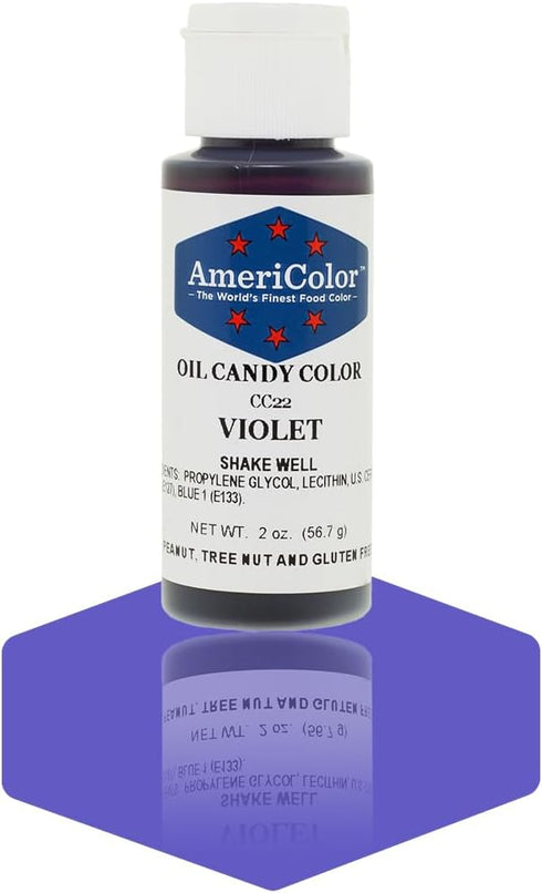 Americolor Candy Oil - VIOLET 2 OUNCE CANDY OIL COLOR...