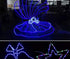 33ft LED Rope Lights, 110V 2 Wire Connectable Blue Rope Lights Outdoor, 240 LED Waterproof Blue Rope Christmas Lights for Deck, Patio, Pool, Campi...