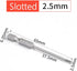 SL2.5 Slotted Screwdriver Bits, 1/4 Inch Hex Shank 2inch Length S2 Power Tool, Magnetic, Flat Head, 10Pcs...