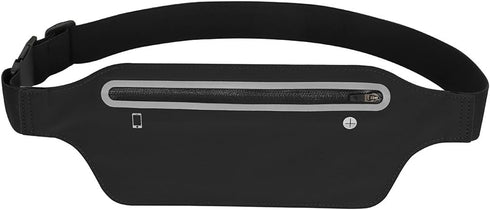 Fanny Packs for Women, Waterproof Fanny Pack for Men, Adjustable Running Belt Waist Pack Slim Expandable Pocket Belt Black, iPhone Running Holder ...
