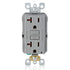 Leviton GFCI Outlet, 20 Amp, Self Test, Non Tamper-Resistant with LED Indicator Light, Protection from Electric Shock and Electrocution, GFNT2-GY,...