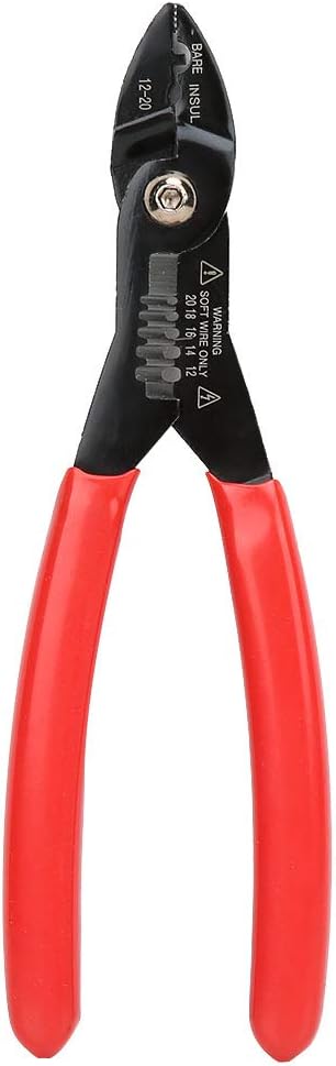 Handheld Crimping Pliers, 18cm / 7.1in 4 in 1 Multi Purpose Cable Stripper Professional Electrical Cable Stripping Automotive Wire Crimping Tool W...
